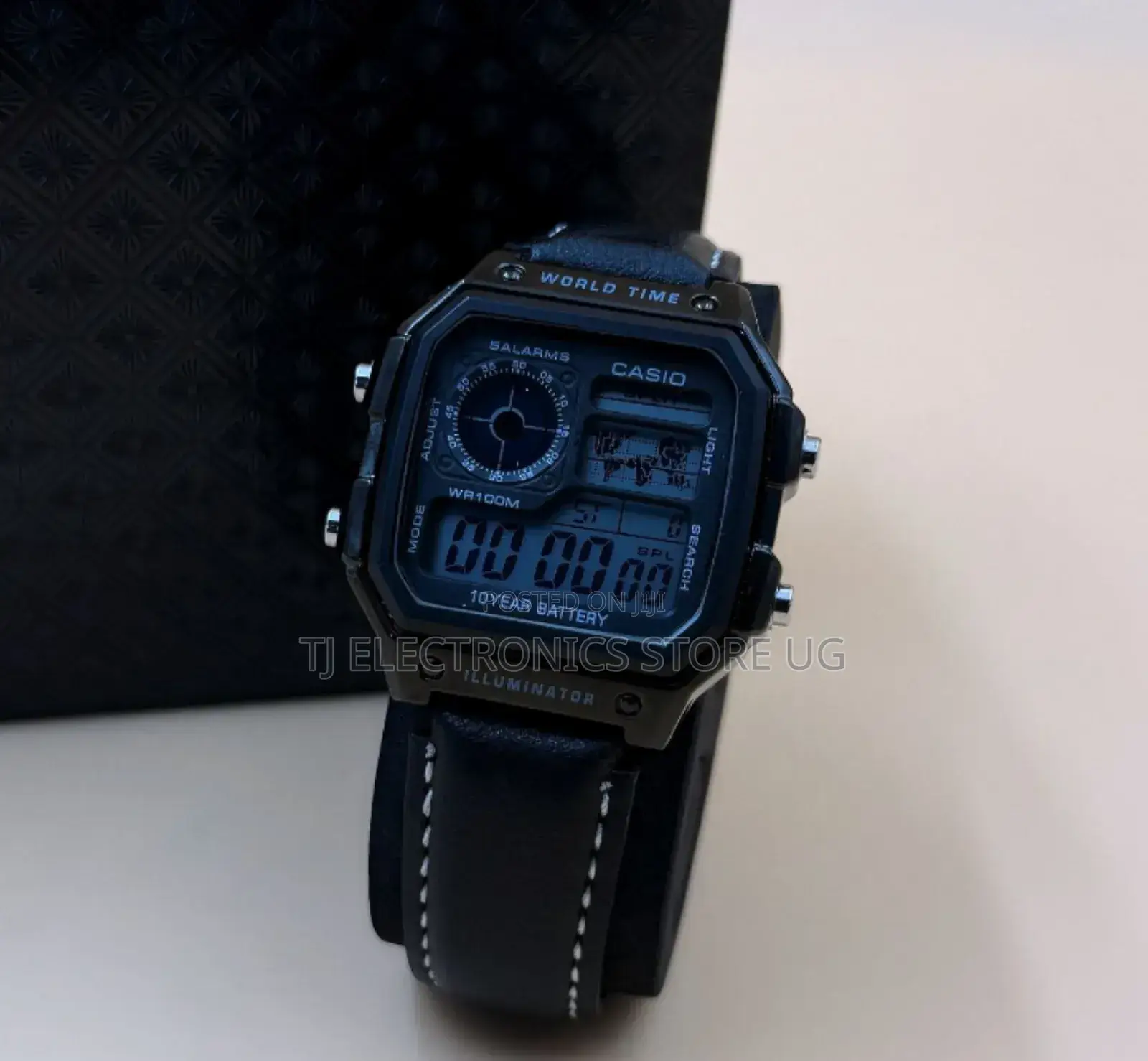 Casio Illuminator Digital Pure Leather Wrist Watch
