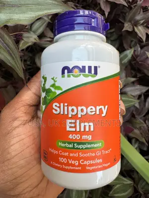 Now Slippery Elm 400mg 100capsules(Ulcers, Heartburn)