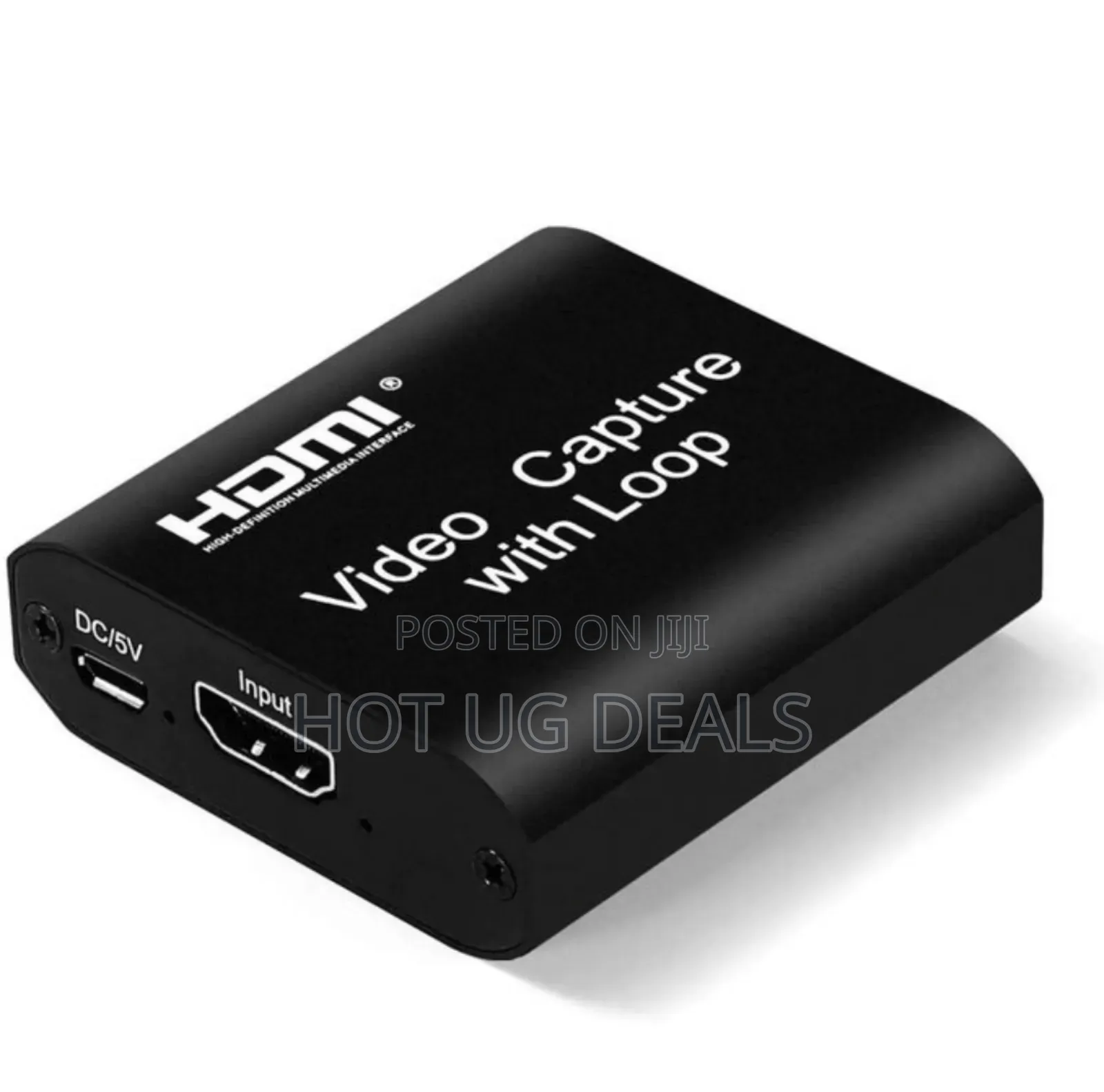Hdmi Video Capture With Loop Out Adapter - Black