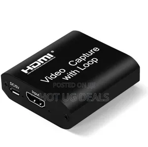 Hdmi Video Capture With Loop Out Adapter - Black