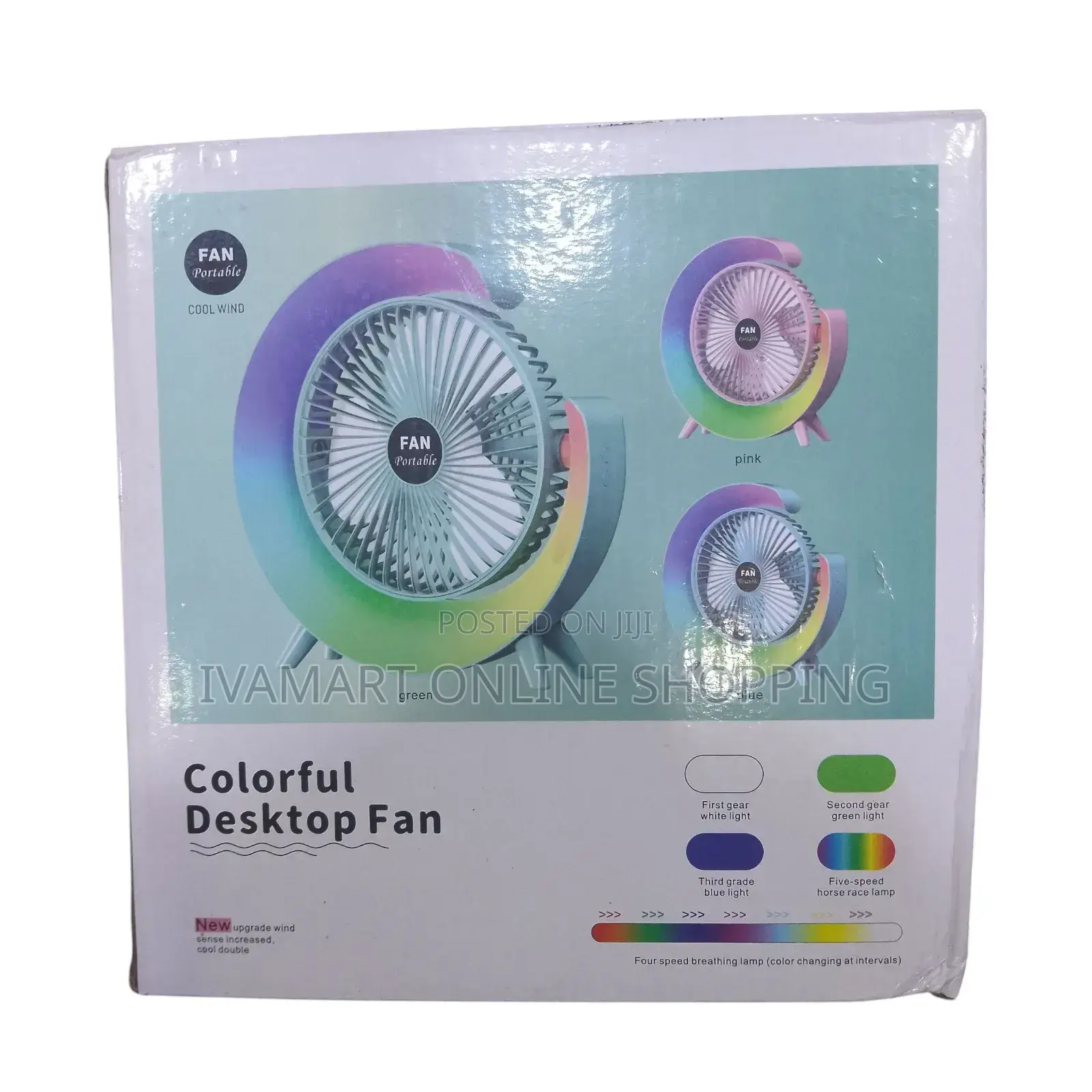 Colorful Portable Desktop Fan