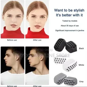 A Pair of Silicone Jaw Line Exerciser Chew Ball