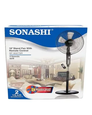 Sonashi 16 Inch Stand Fan With Remote Control And Timer