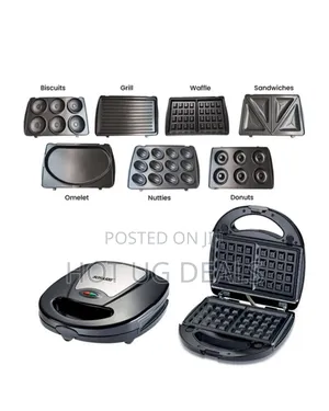 Sonashi 7 In 1 Sandwich Maker For Making Biscuits Waffles