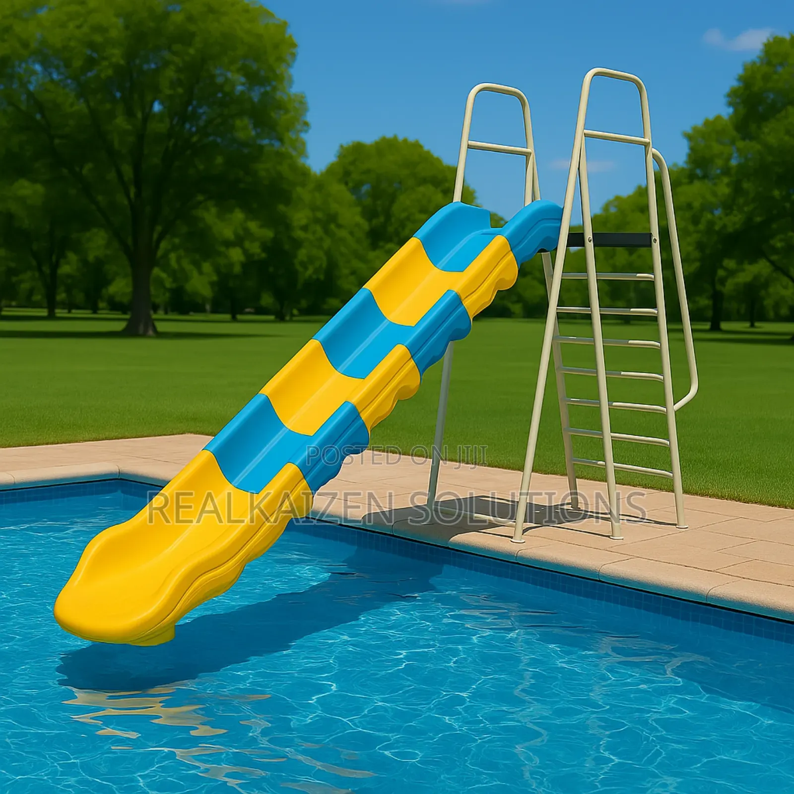 Multi Color Sturdy Fun Wave Playground Slide 4 Meters