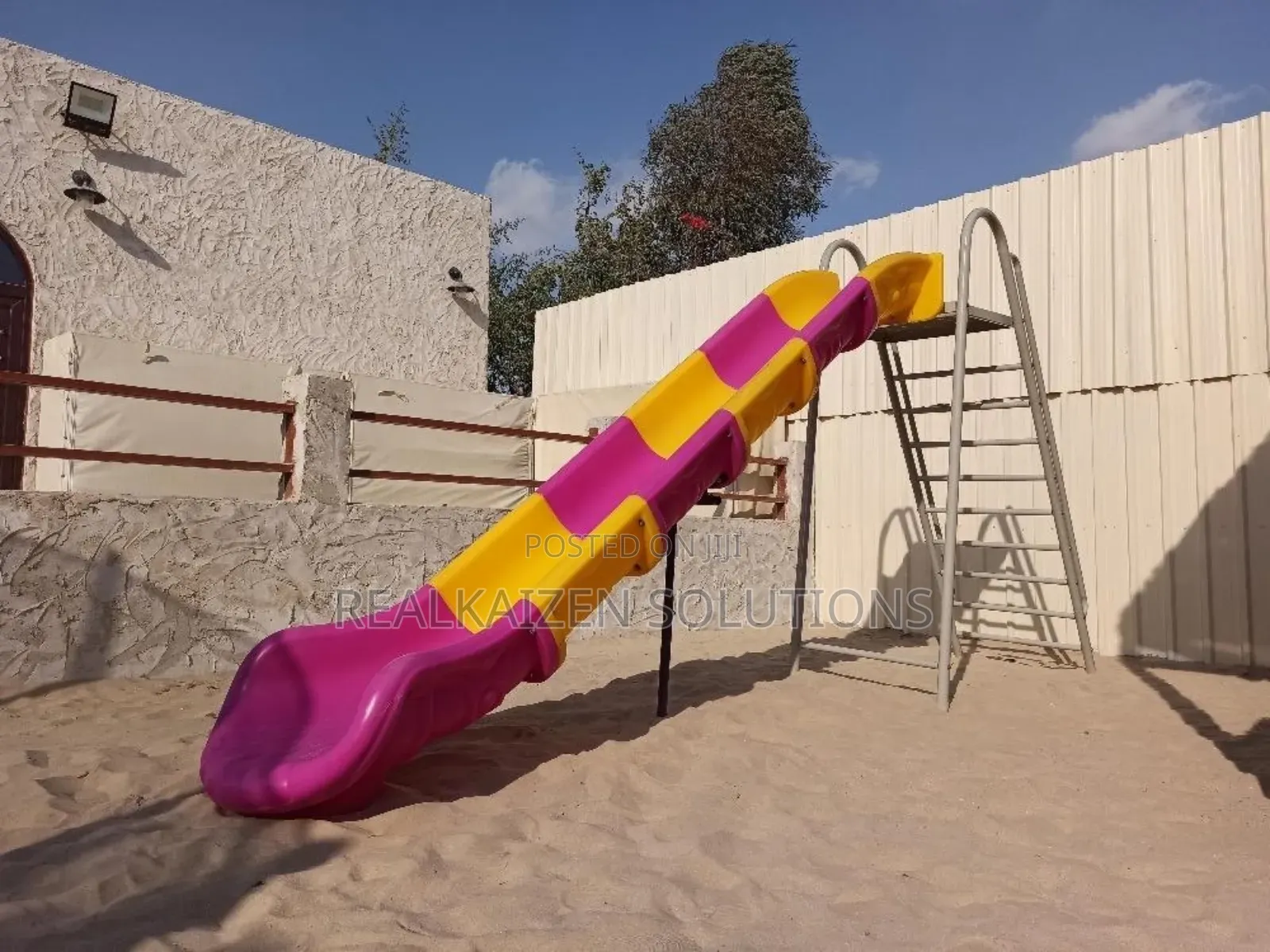 Multi Color Sturdy Fun Wave Playground Slide 4 Meters