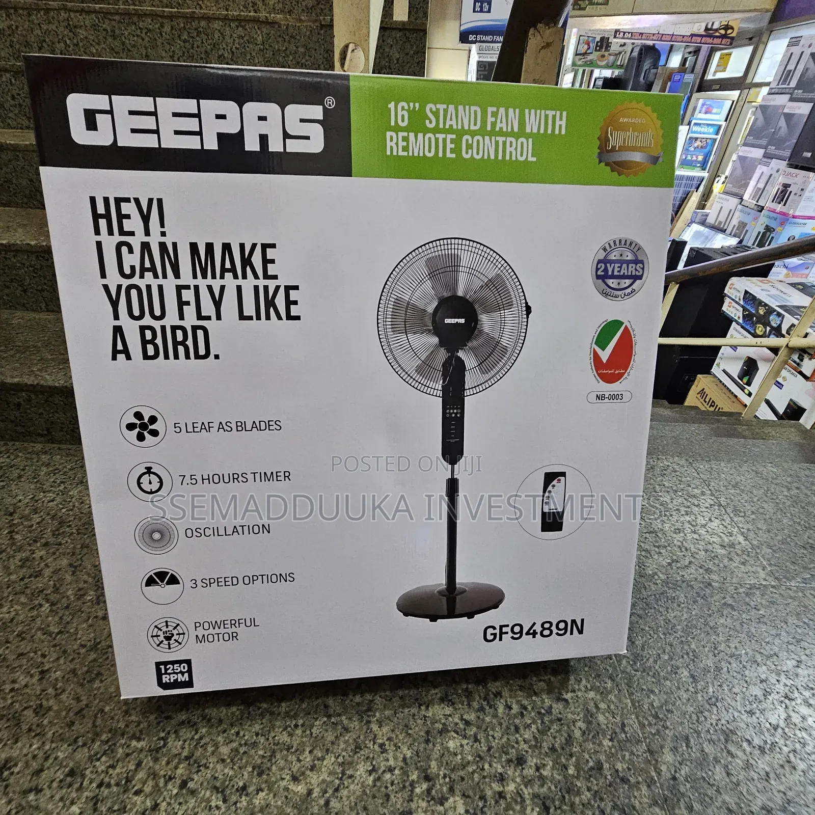 Geepas 16 Inches Stand Fan