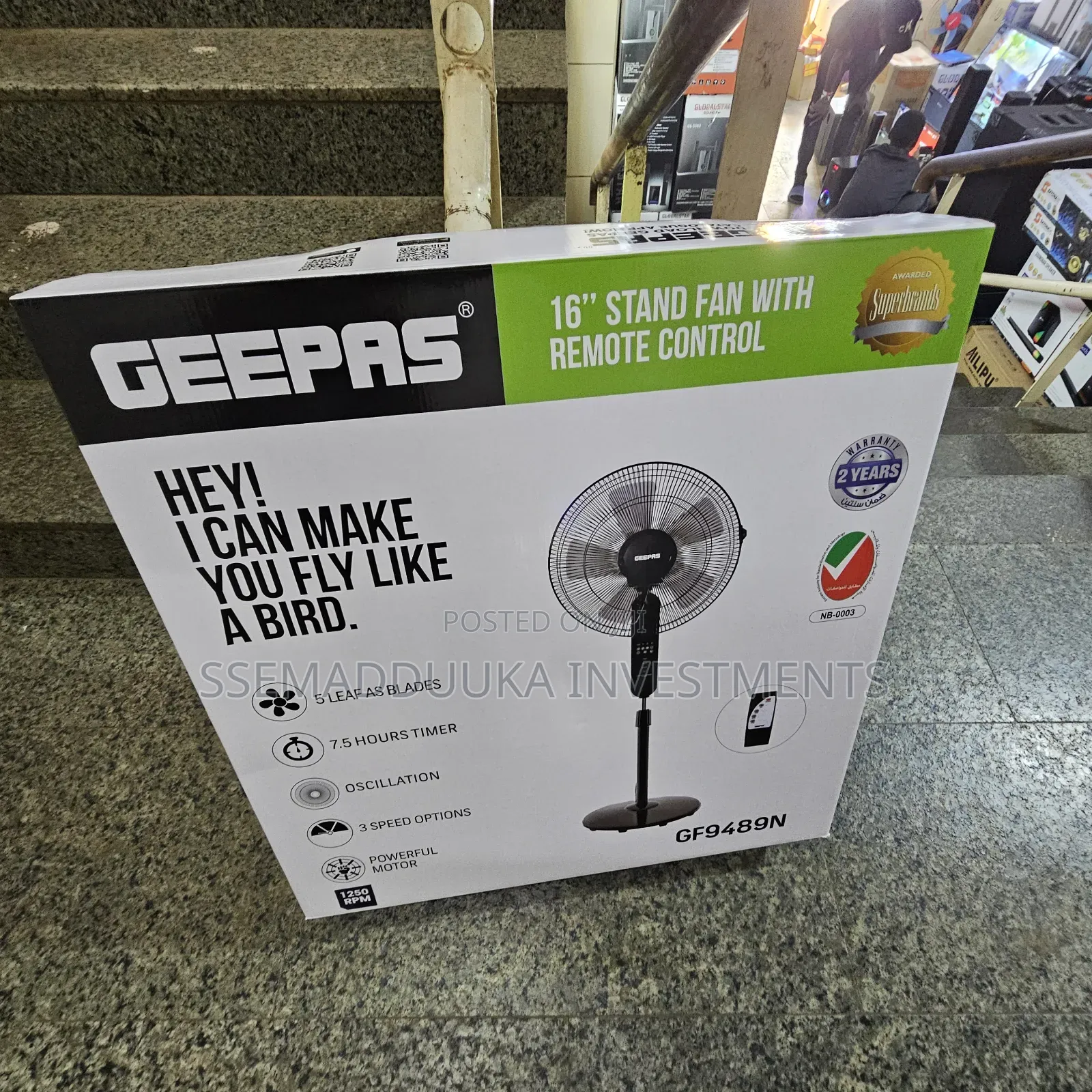 Geepas 16 Inches Stand Fan