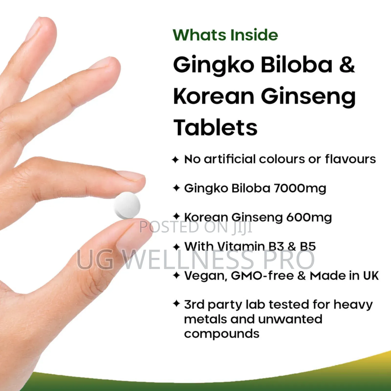 New Leaf Ginkgo Biloba Korean Ginseng Tablets 2 Month Supply