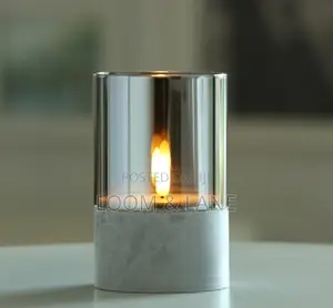 Elegant Led Candle in Glass