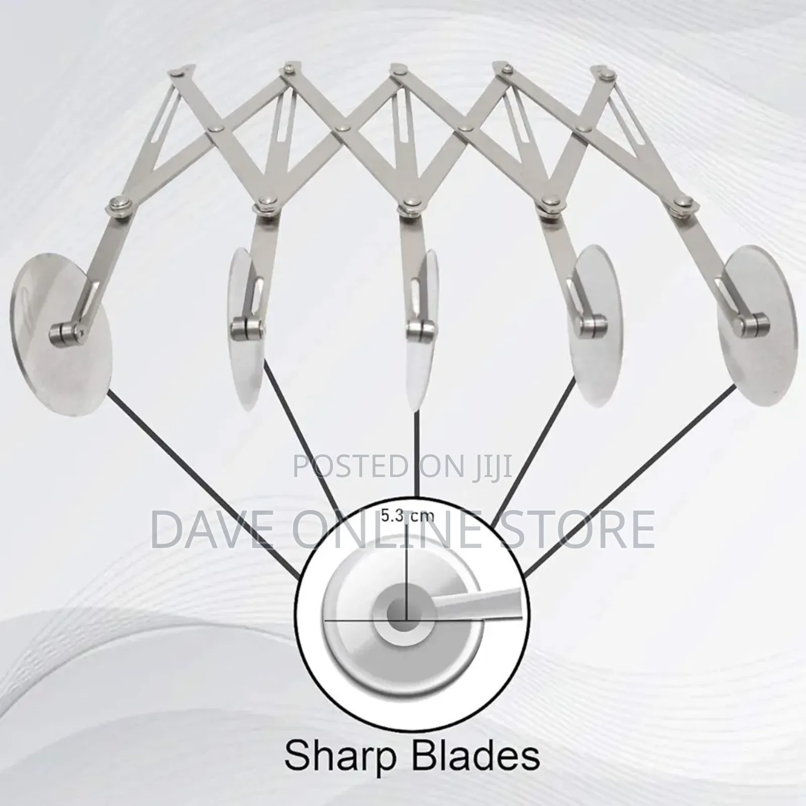 Stainless Pizza Slicer,Expandable Pastry Knife Baking Cutter