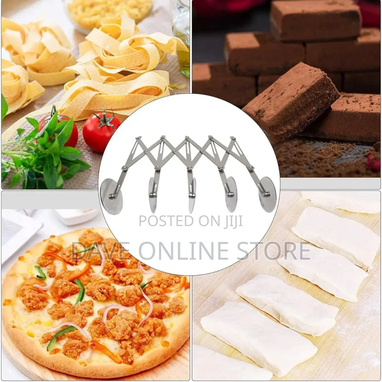 Stainless Pizza Slicer,Expandable Pastry Knife Baking Cutter