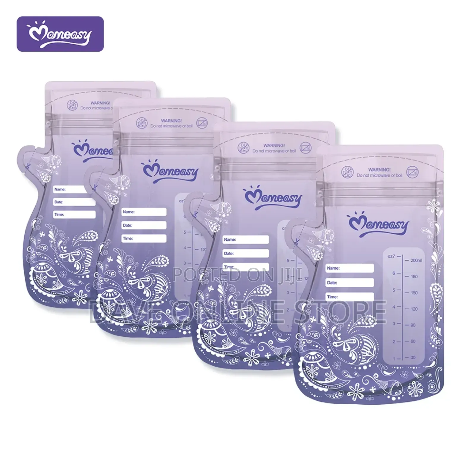25 PCS Double Sealed Breast Milk Storage Bags