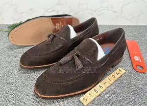 Original Dark Tan Classy Men’S Robby Cavally Suede Loafers