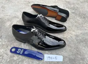 Men’S Classic Franco Banetti Patent Leather Office Shoes