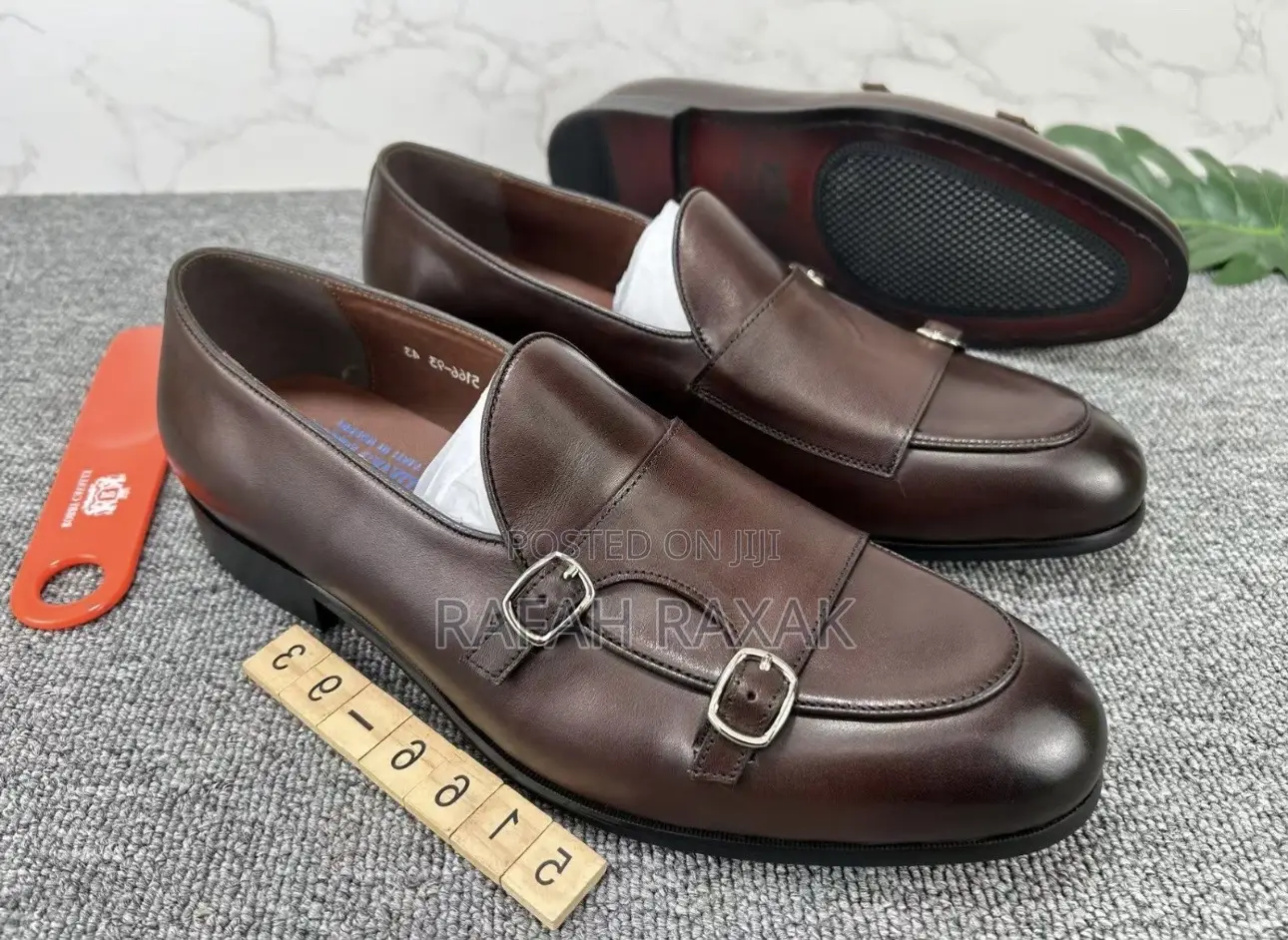 Original Men’S Brown Robby Cavally Double Monkstrap Loafers