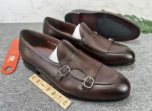 Original Men’S Brown Robby Cavally Double Monkstrap Loafers
