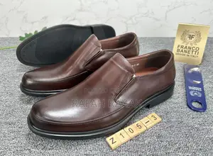 Men’S Brown Smooth Leather Franco Banetti Formal/Gentle Shoe