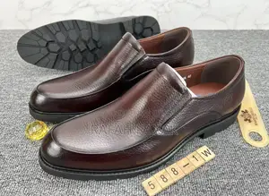 Men’S Brown Rough Leather Renato Castello Formal/Gentle Shoe