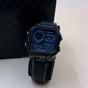 Casio Illuminator Digital Wrist Watch With Leather Strap