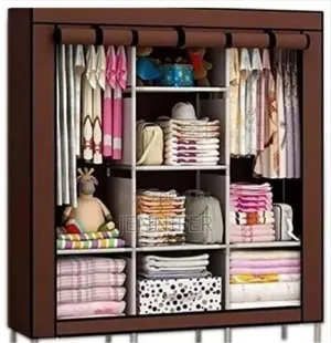 Portable 3 Column Cloth Wardrobe