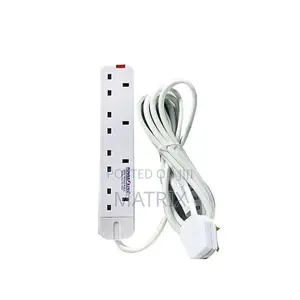 4way Power King Extension Cable- 3metres - White