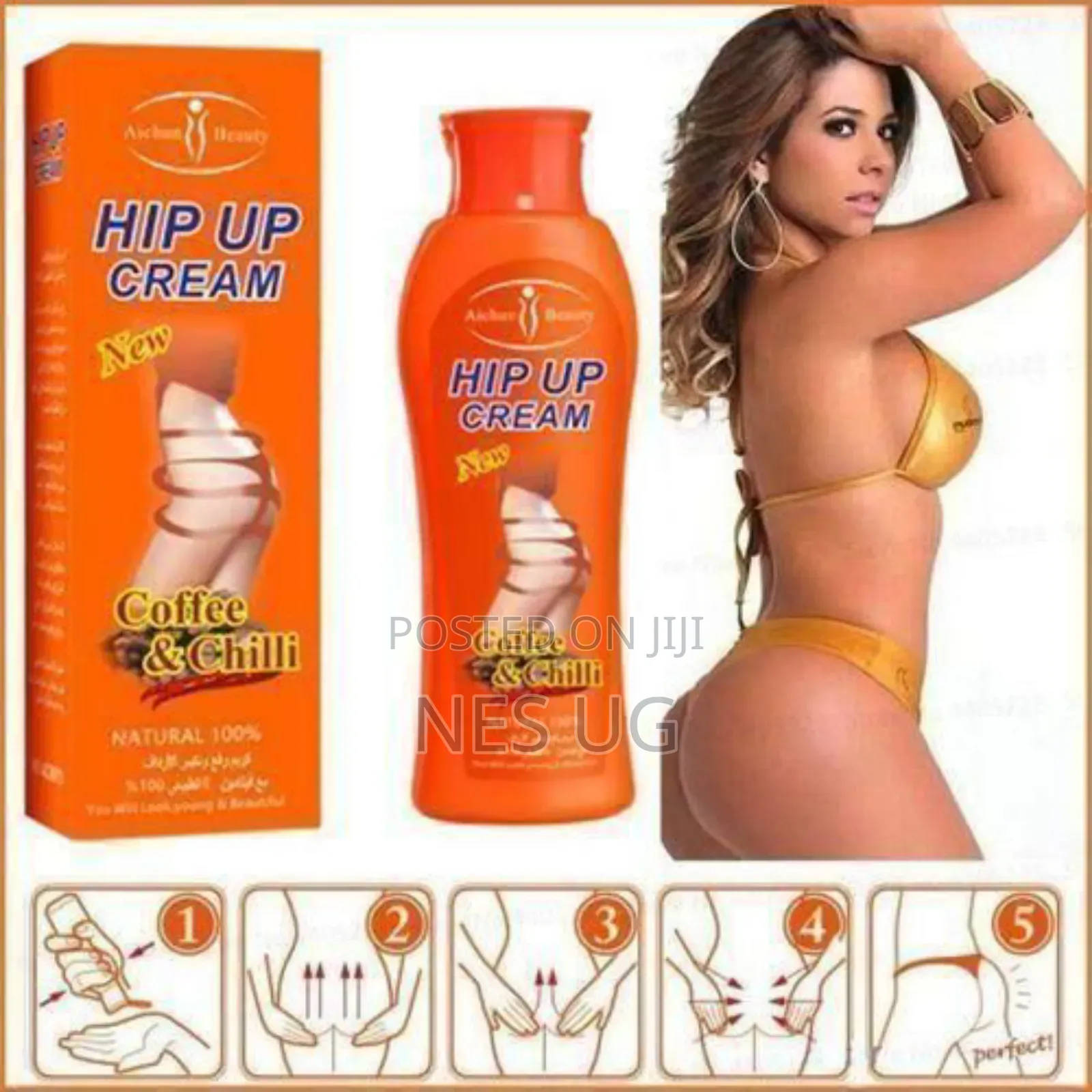 3days Coffee Chilli Hip Butt Enlargment Massage Cream