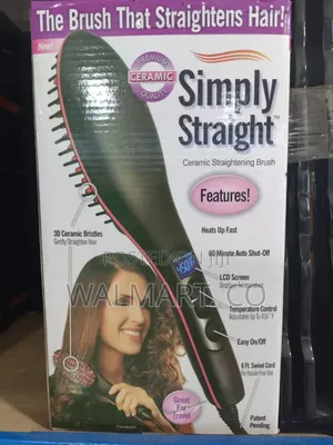 Straight Ceramic Brush Hair Straightener