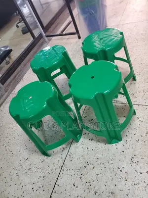 Green Plastic Bar Stools