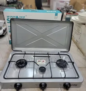 Triple Burner Stainless Steel  Gas Burner With Covertop