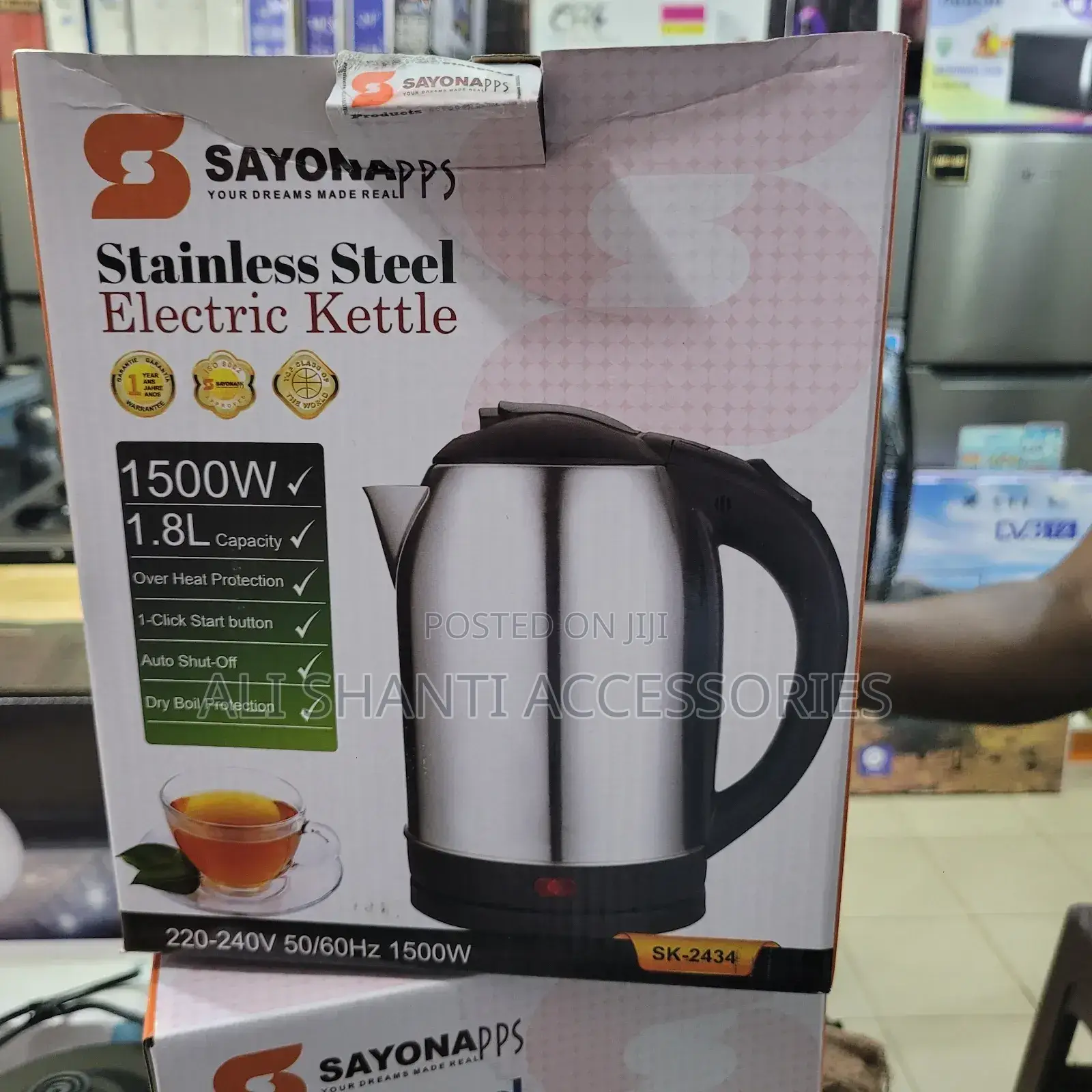 Sayona Stainless 1.8l Electric Kettle