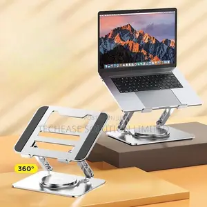 Adjustable Aluminium Laptop Stand 360° Rotating Foldable
