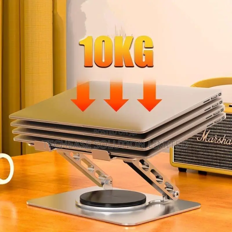 Adjustable Aluminium Laptop Stand 360° Rotating Foldable