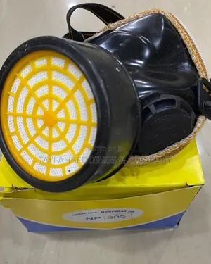 Chemical Respirator Mask With Single Catridge