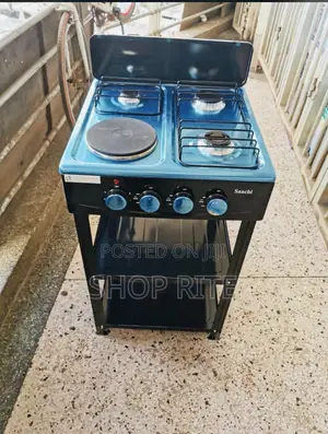 Saachi 3gas and 1electric Stand Stove