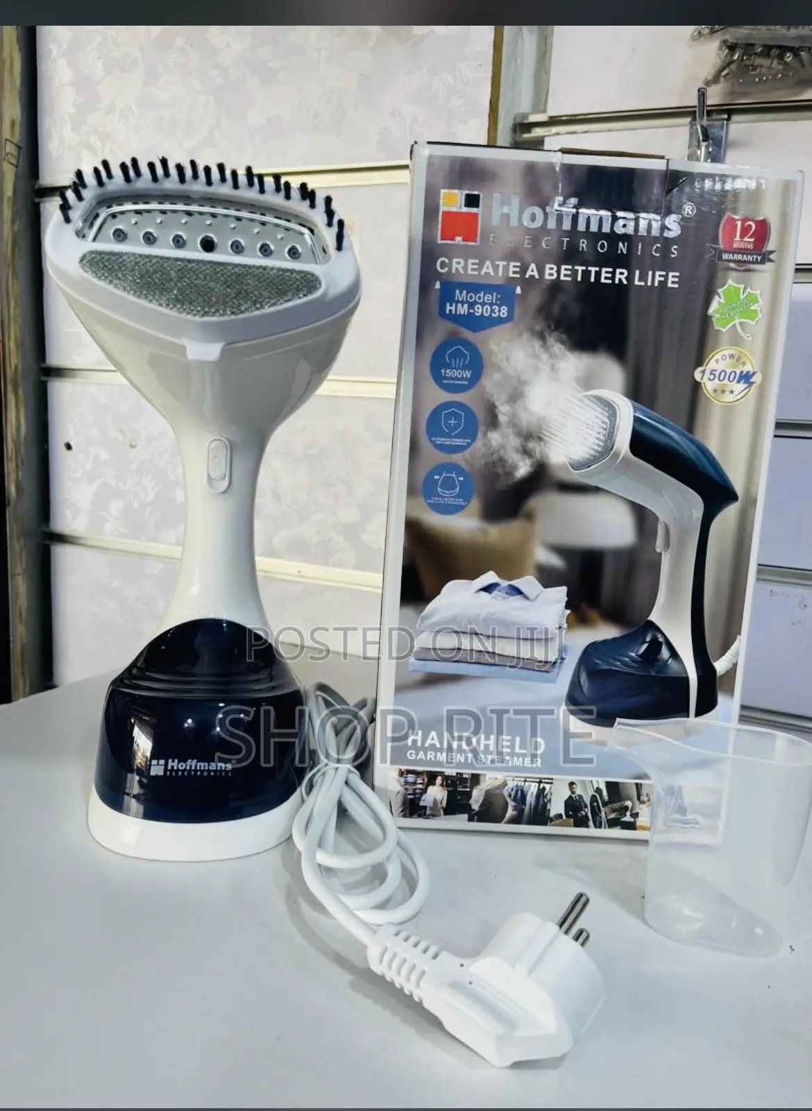 Hoffmans Hand Held Garment Steamer