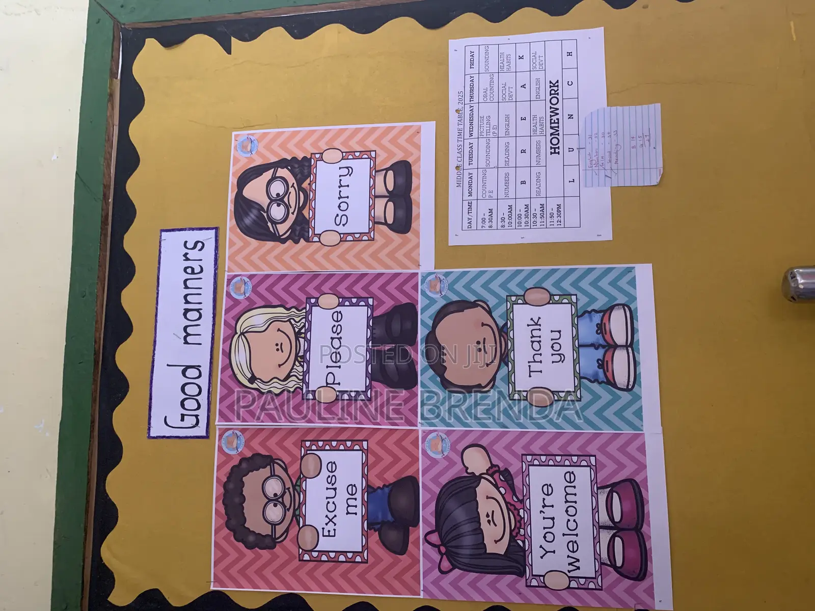 School Charts / Classroom Environment