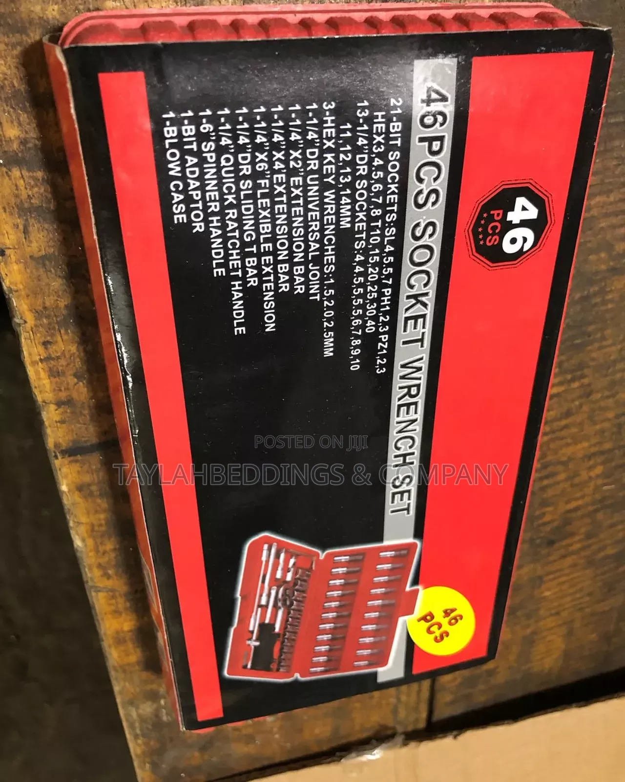 46pcs Socket Wrench Kit Drive Socket Wrench Bits Driver