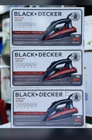 Black +Decker Electric Steam Iron 2200w