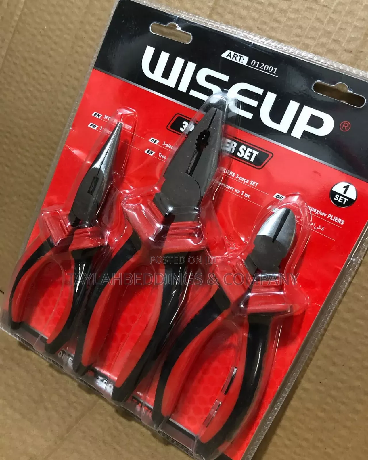 Wise Up 3 Piece Heavy Duty Pliers Set - Combination