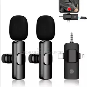 3 in 1 Wireless Lavalier Microphones for iPhone, Android