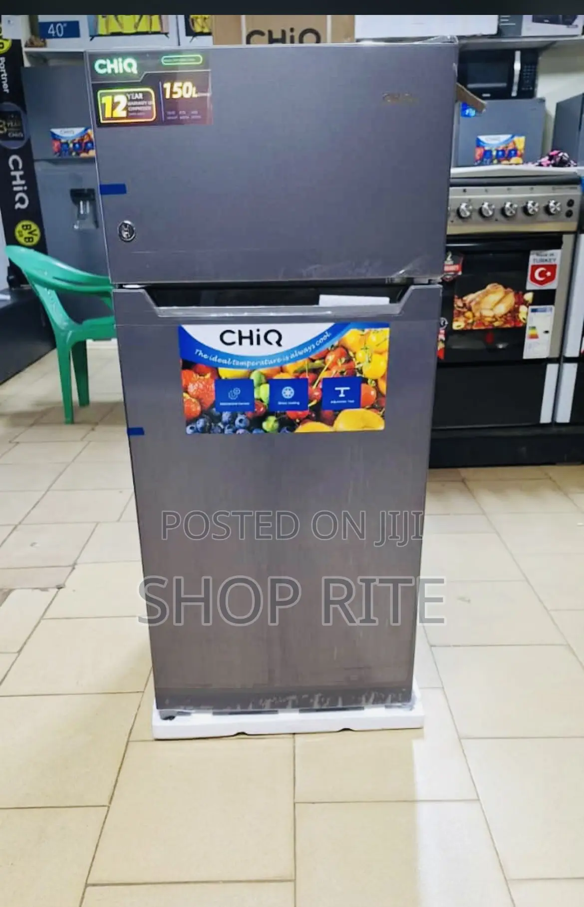 Chiq Double Door 150 L Refrigerator