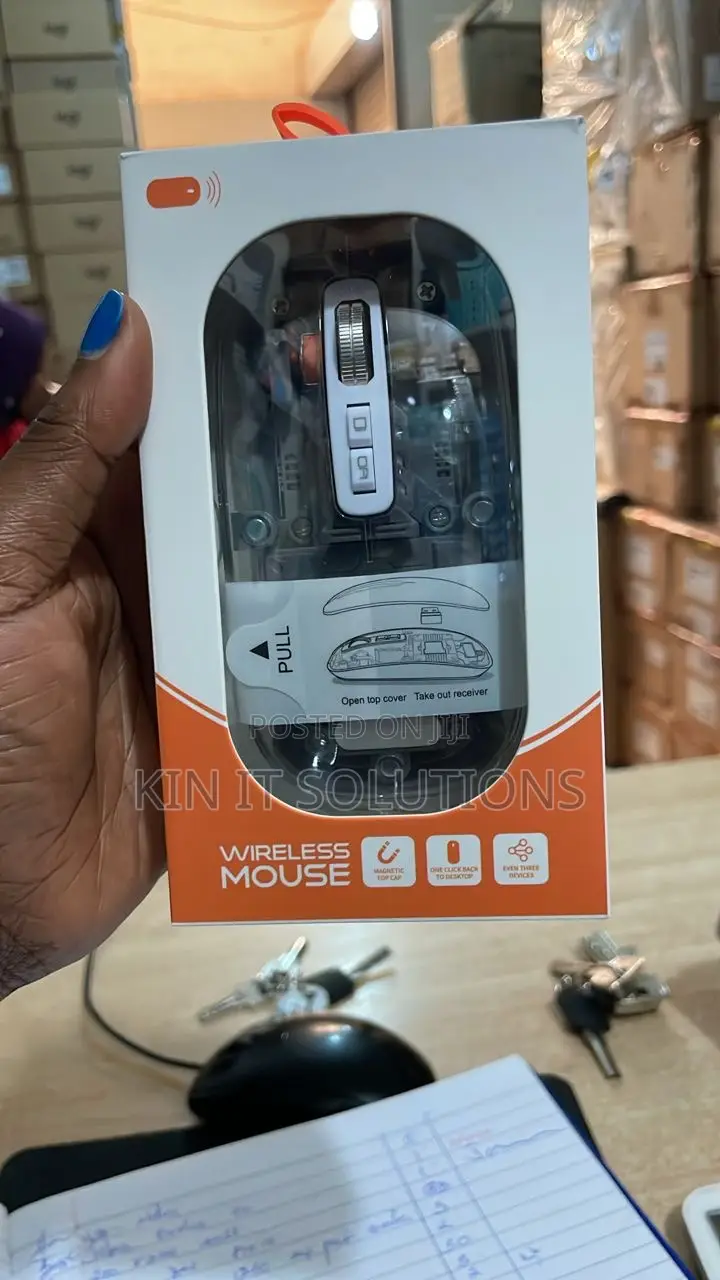 Transparent Rechargable Wireless Mouse .
