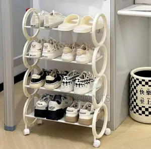 Simple Multi - Layered Shoes Rack With Wheels