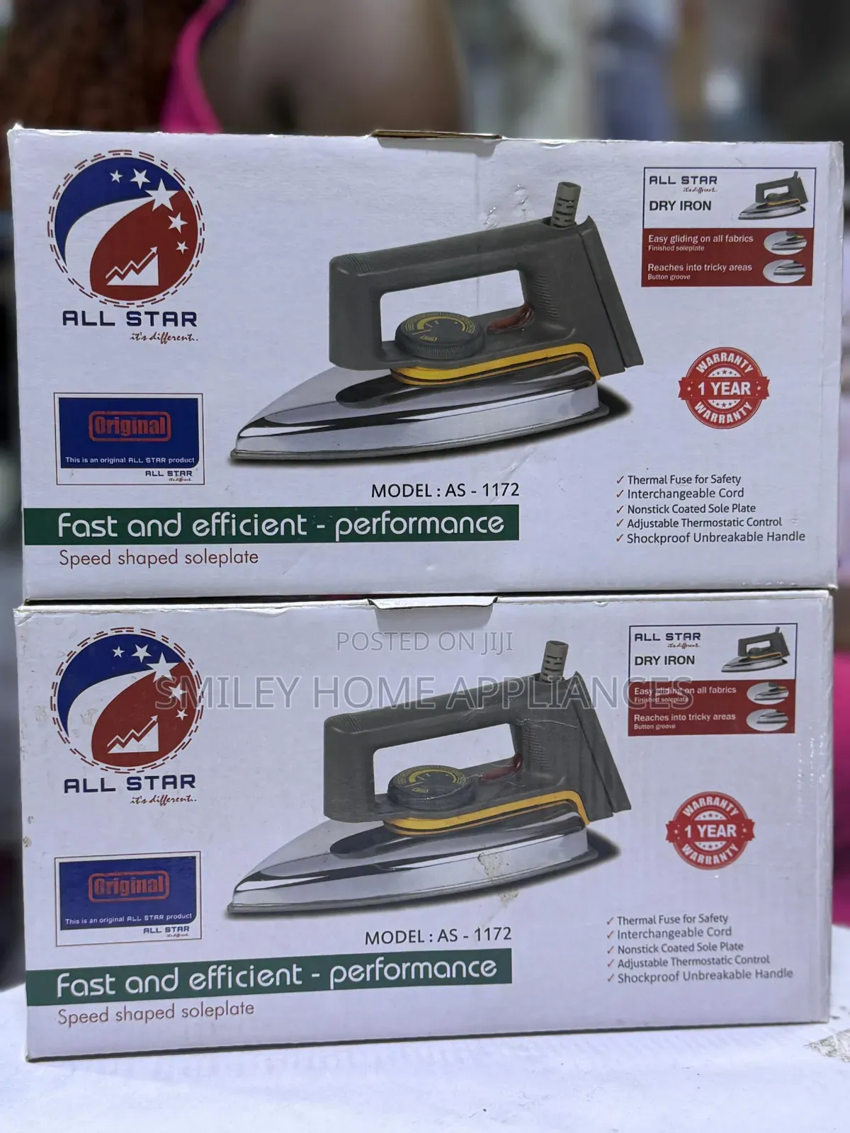 All Star Dry Iron Box at 20% Discount