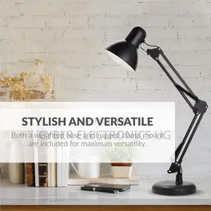 Weighted Base Swing Arm Wright Architect Desk Lamp