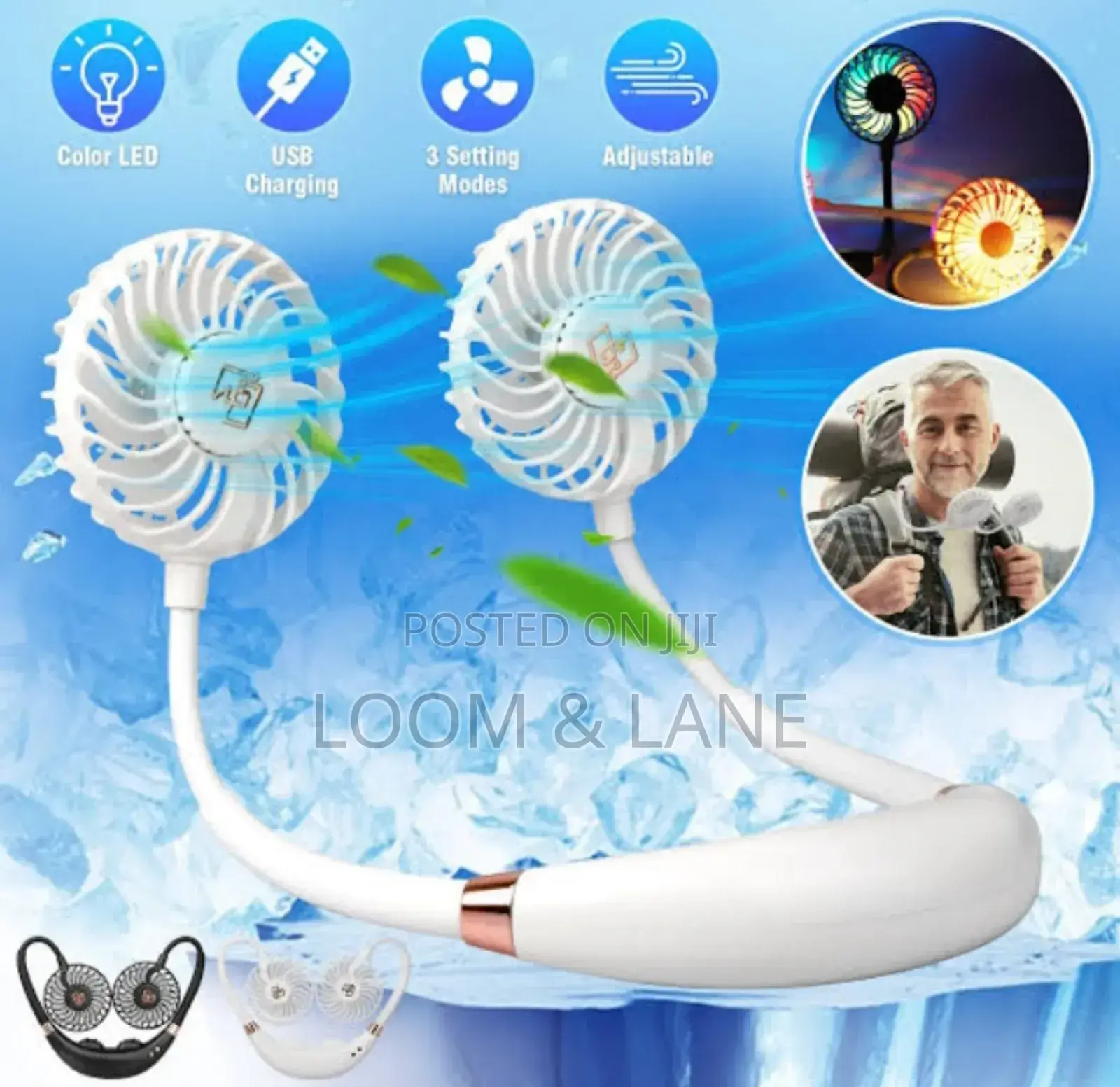 Massage Hanging Neck Fan