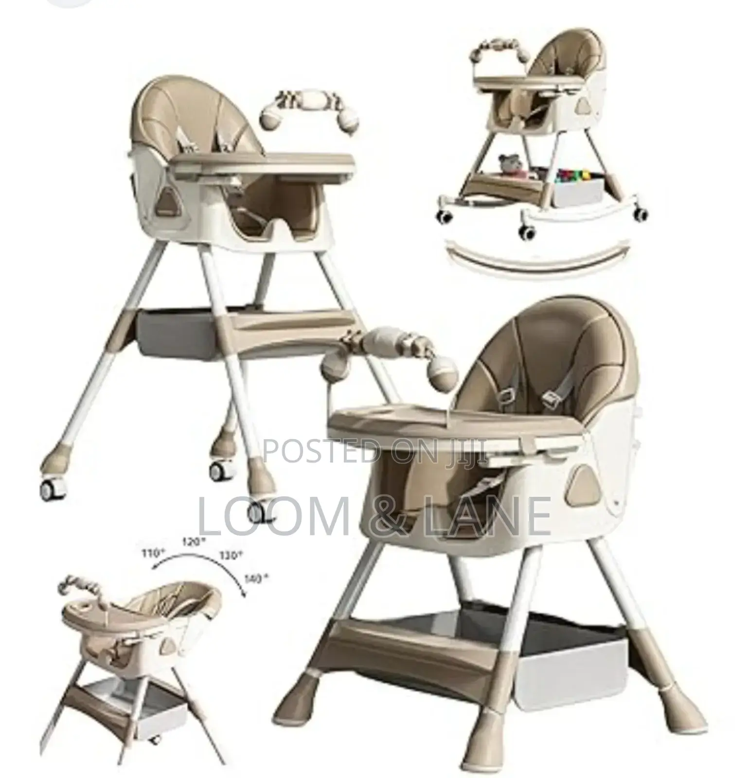 Unique Height Adjustable Feeding Chair