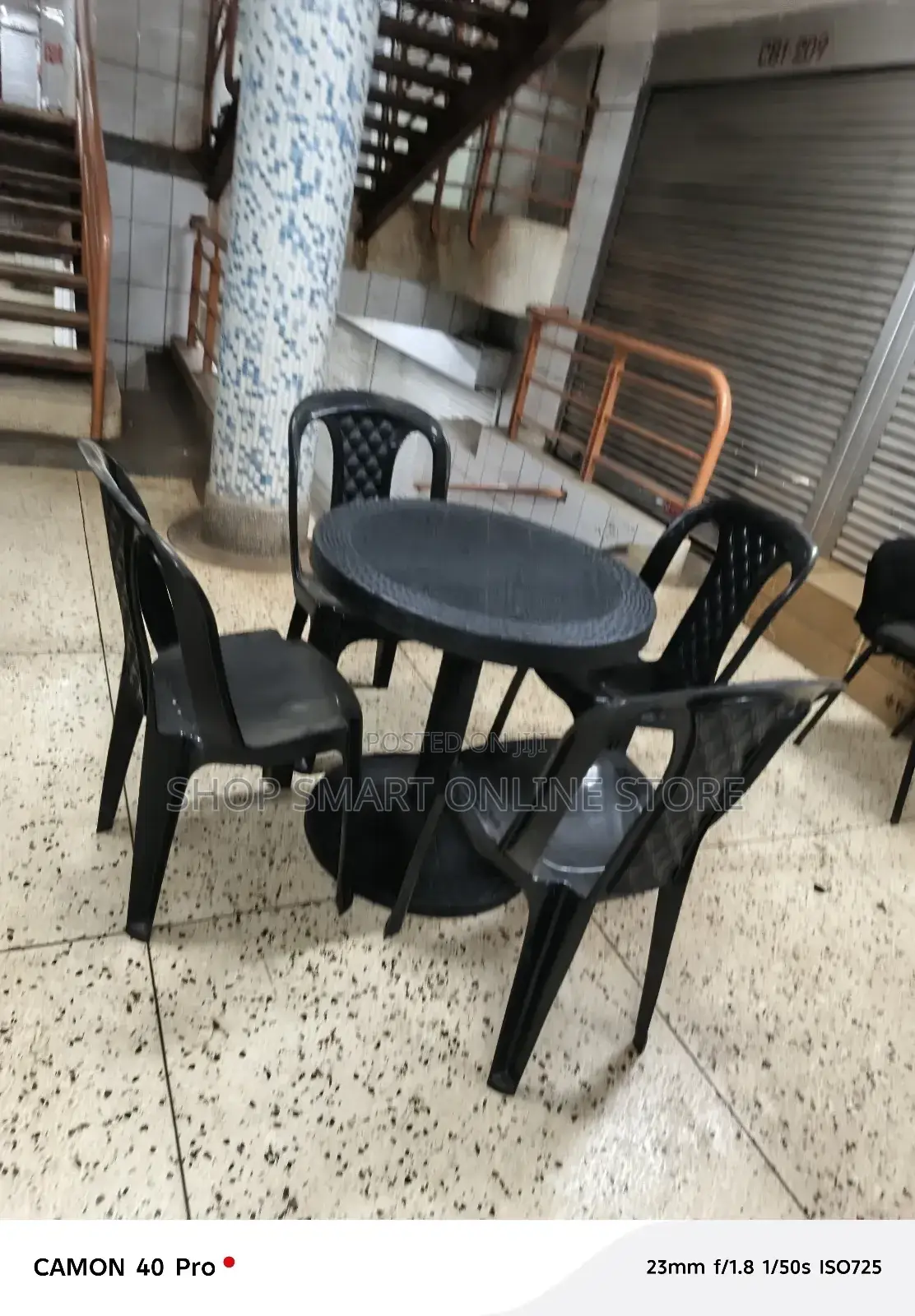 A Set of Plastic Tabe and Chairs