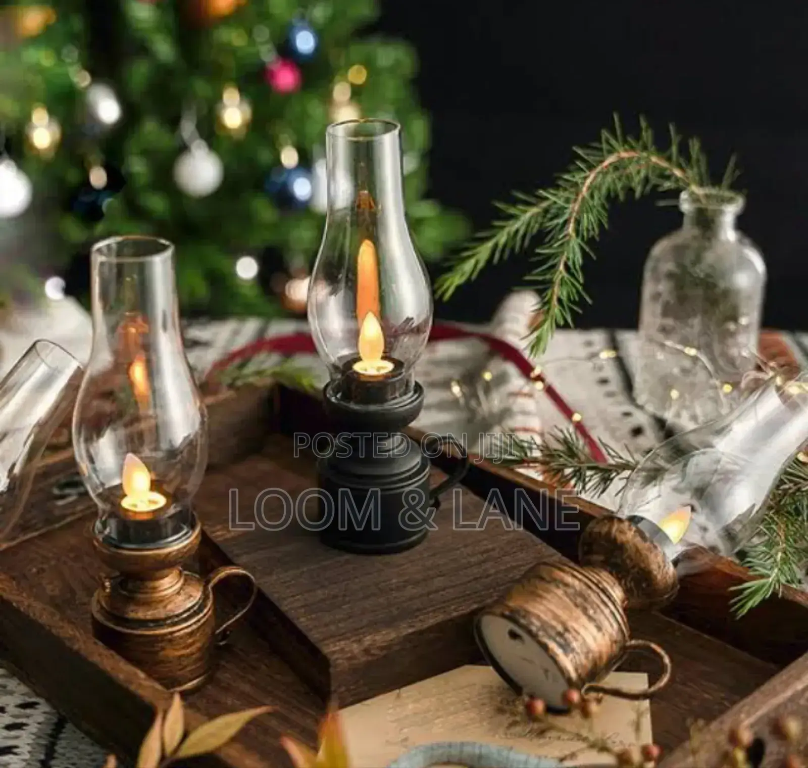 Vintage Led Swinging Flame Candle